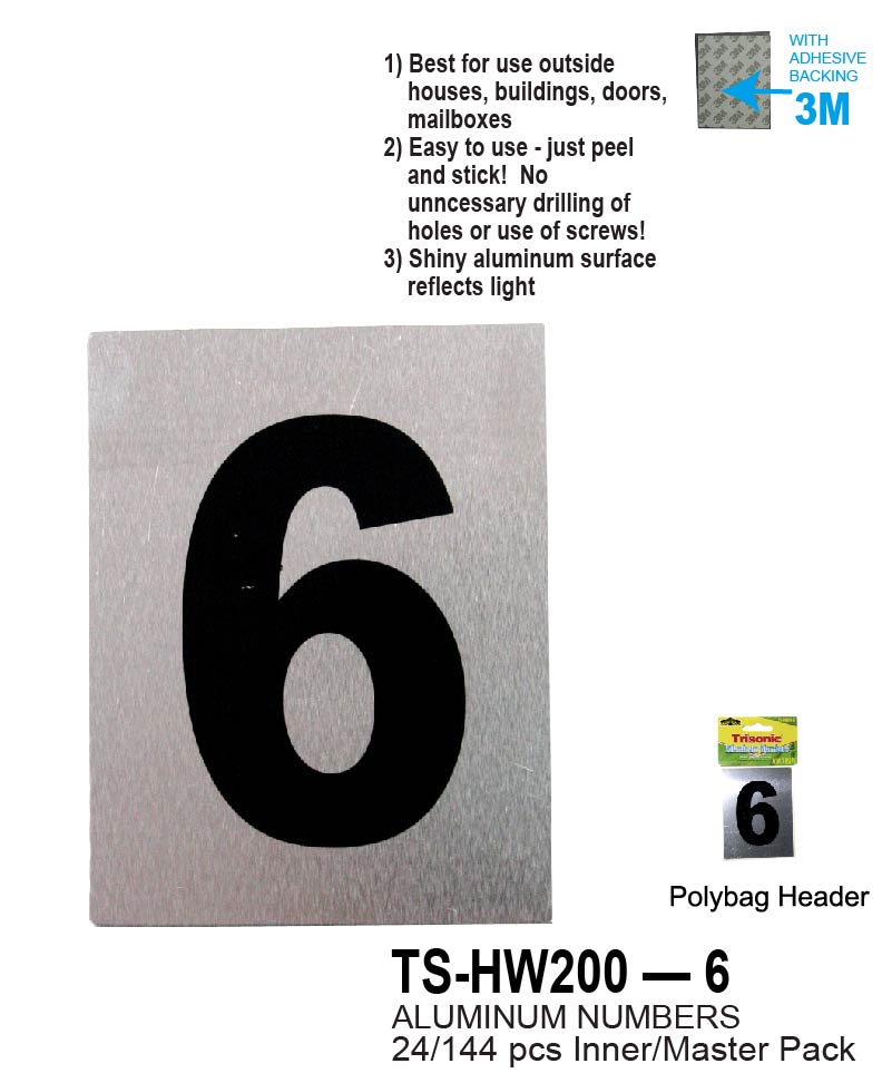 Aluminum Number (6")"