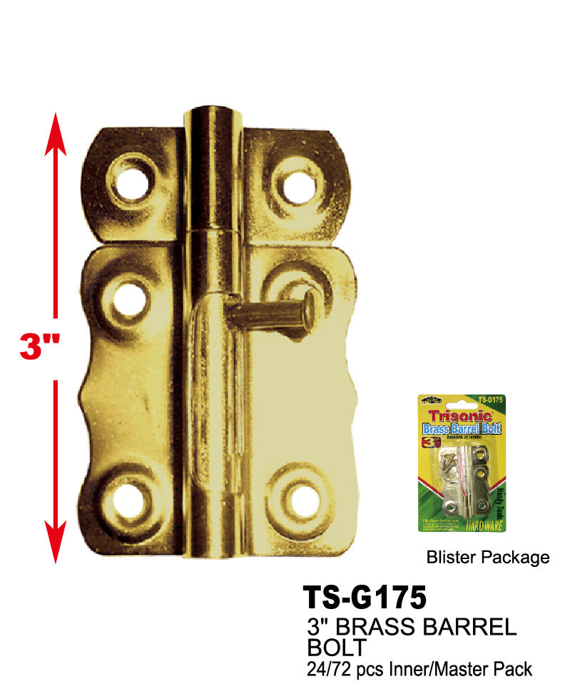 Brass Barrel Bolt