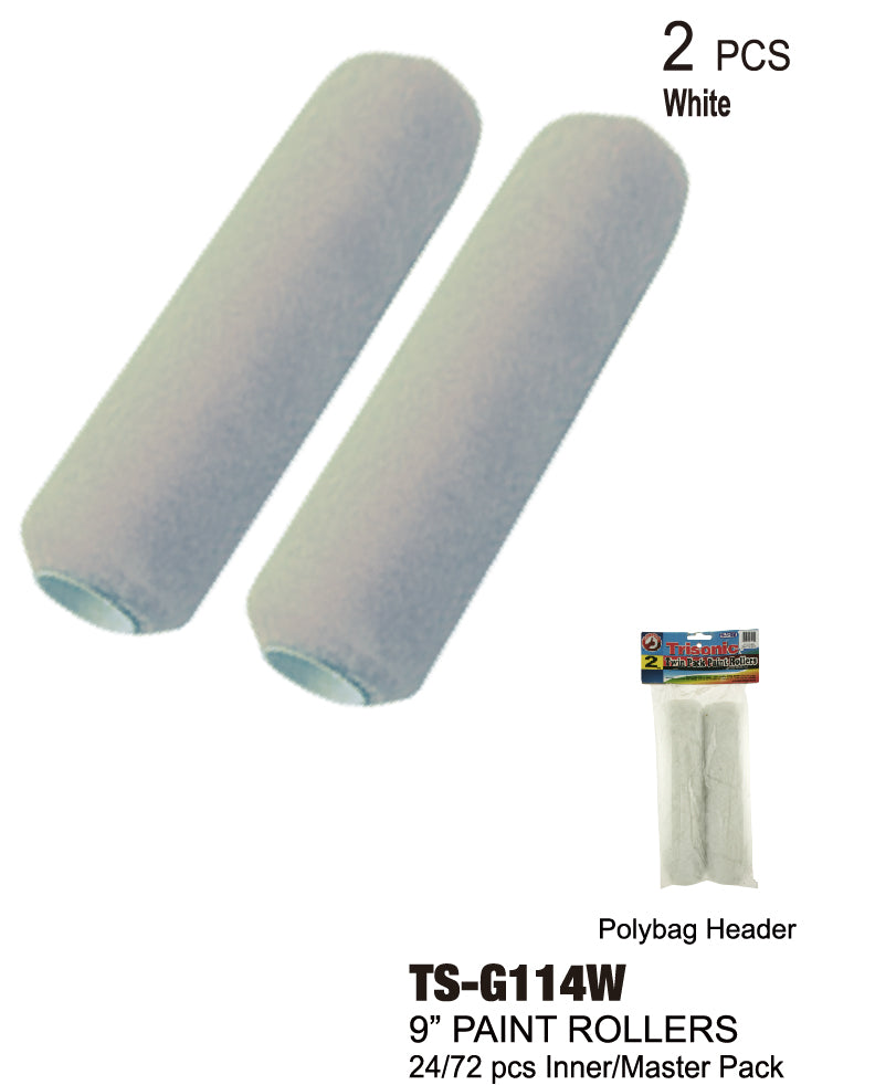 White Paint Roller Covers (9)"