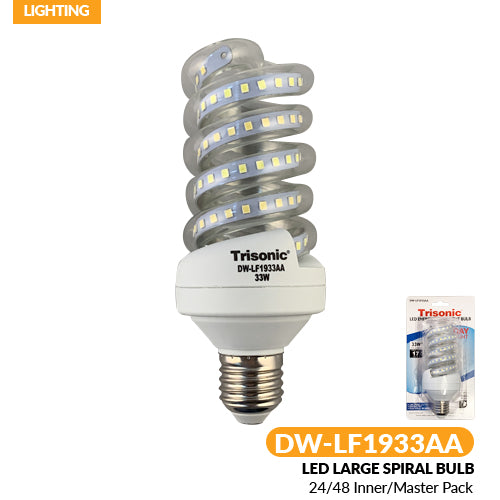 33W Large Spiral LED Bulb