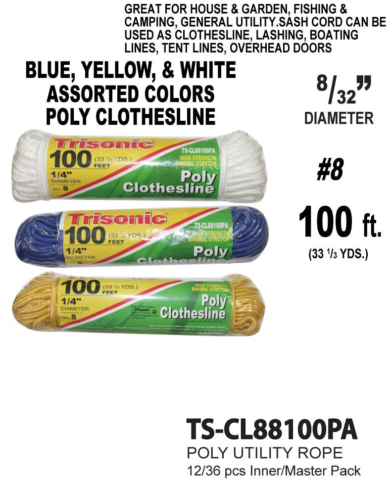 #8 Poly Clothesline (100 ft.)