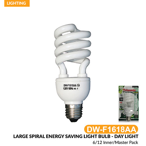 Energy Saving Large Spiral Daylight Bulb (18W/75W)