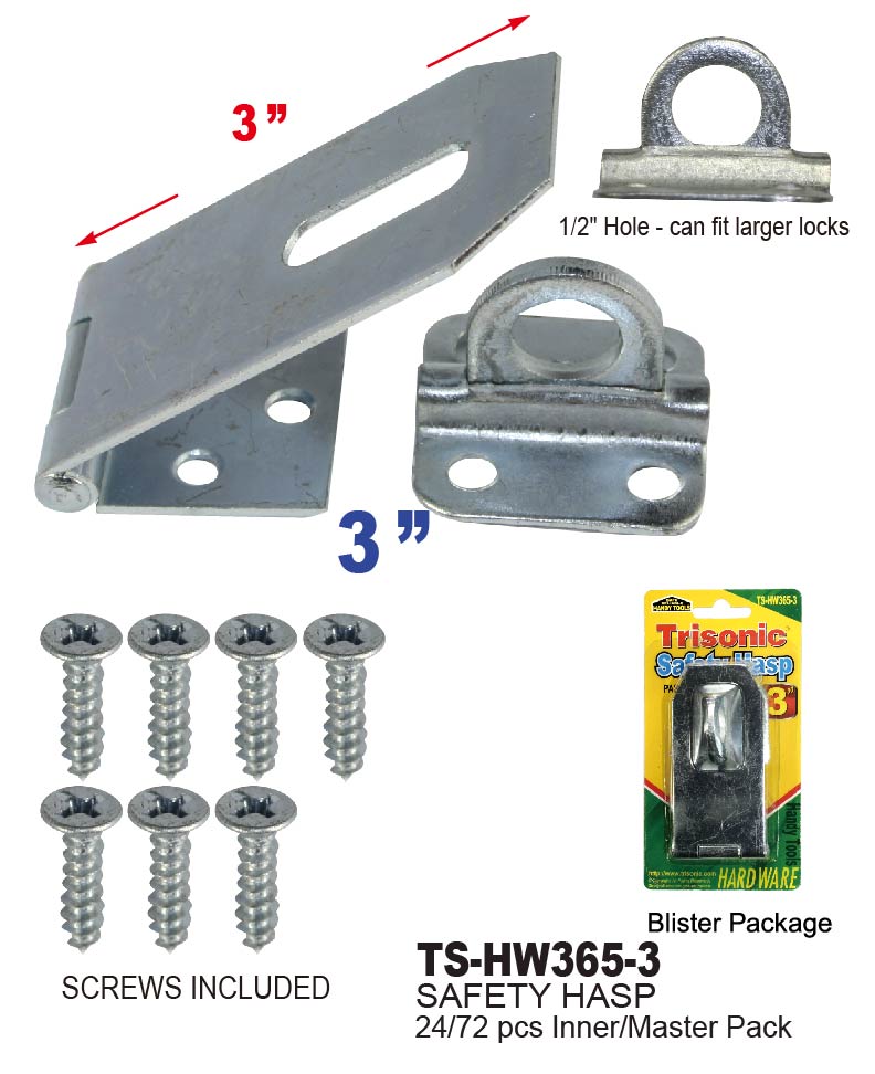 Heavy Duty Safety Hasp (3)"
