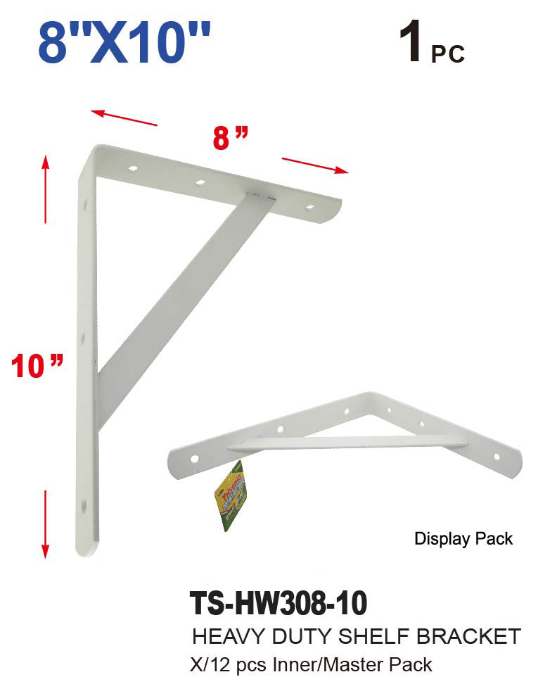 Heavy Duty Shelf Bracket (8 x 10")"