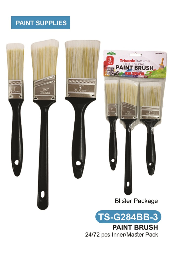3PC Prof Paint Brushes