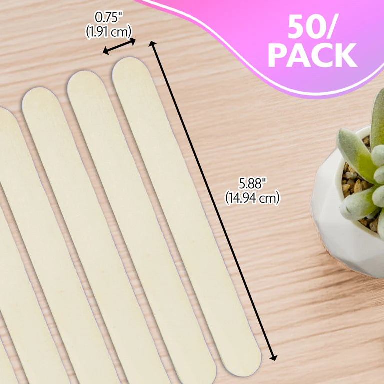 BAZIC Jumbo Natural Craft Stick (50/Pack)