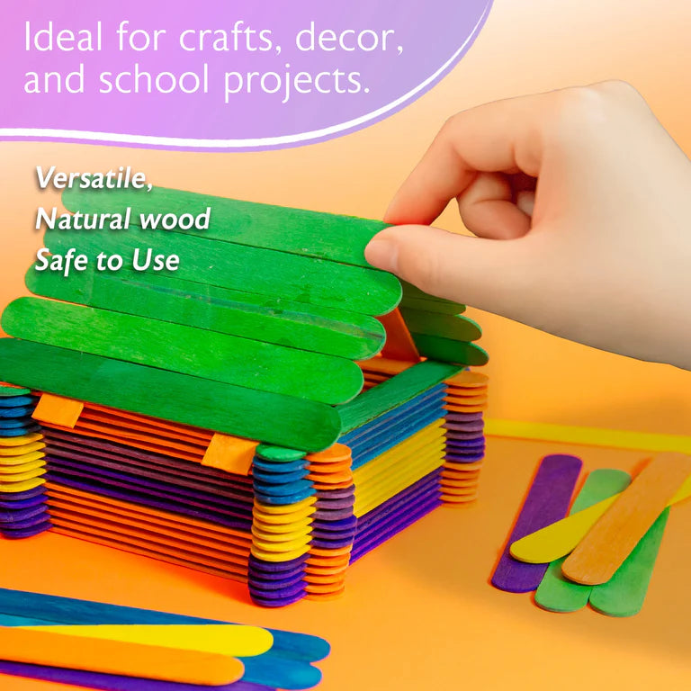 BAZIC Jumbo Colored Craft Stick (50/Pack)