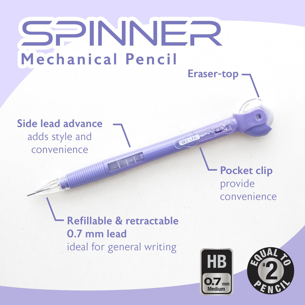 BAZIC Spinner Top Eraser 0.5 mm Mechanical