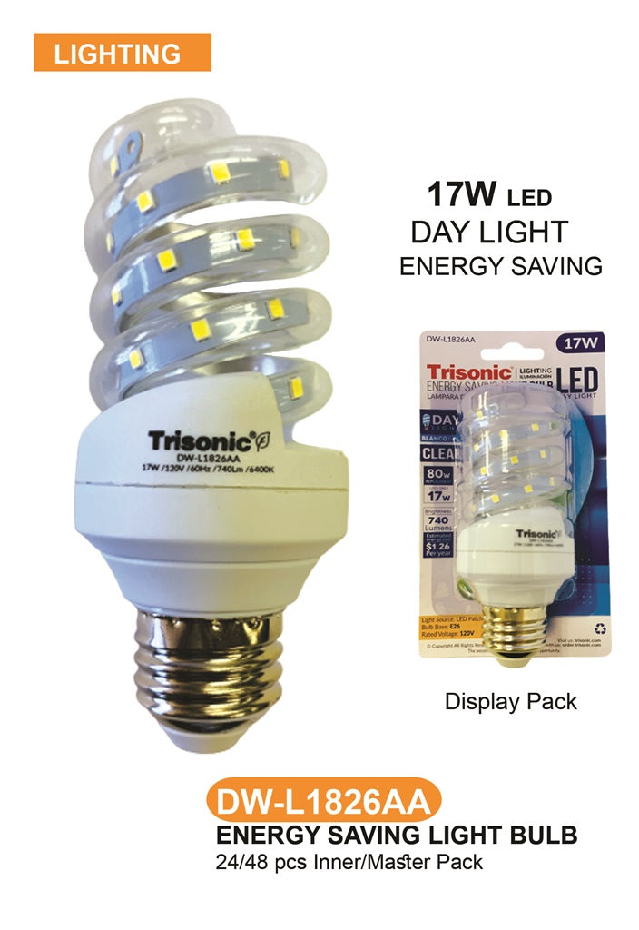 17W Spiral LED Bulb