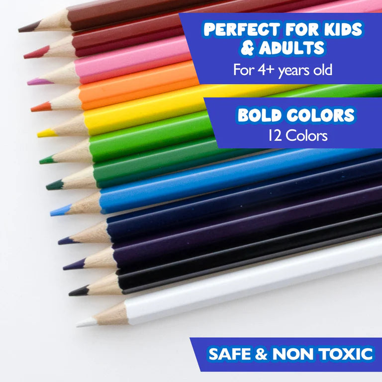 BAZIC 12 Colored Pencils