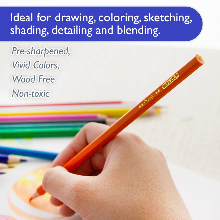 BAZIC 12 Colored Pencils
