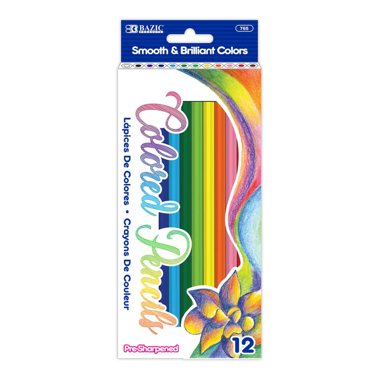 BAZIC 12 Colored Pencils