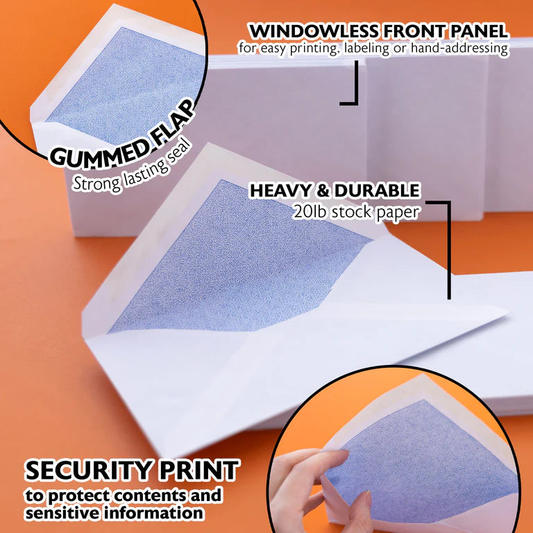 BAZIC #6 3/4 Security Envelopes w/ Gummed