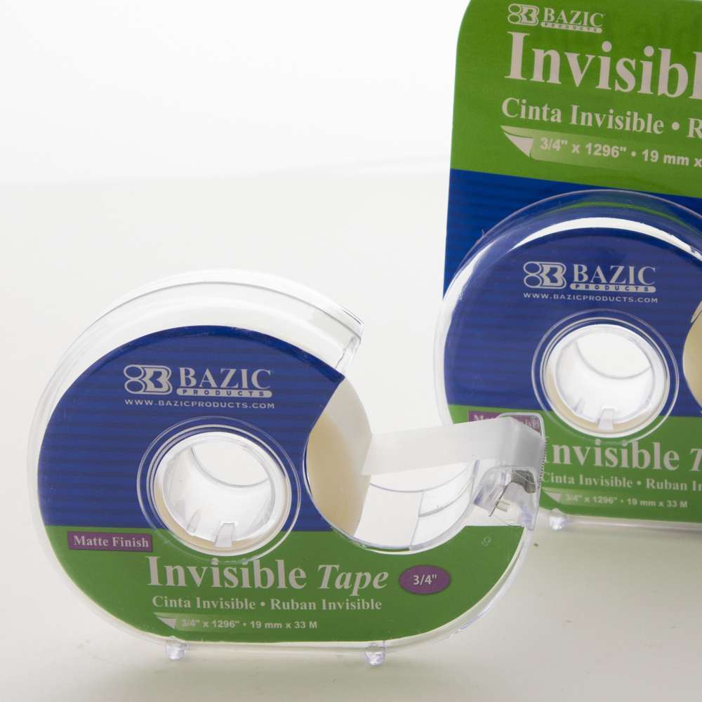 BAZIC Invisible Tape w/ Dispenser