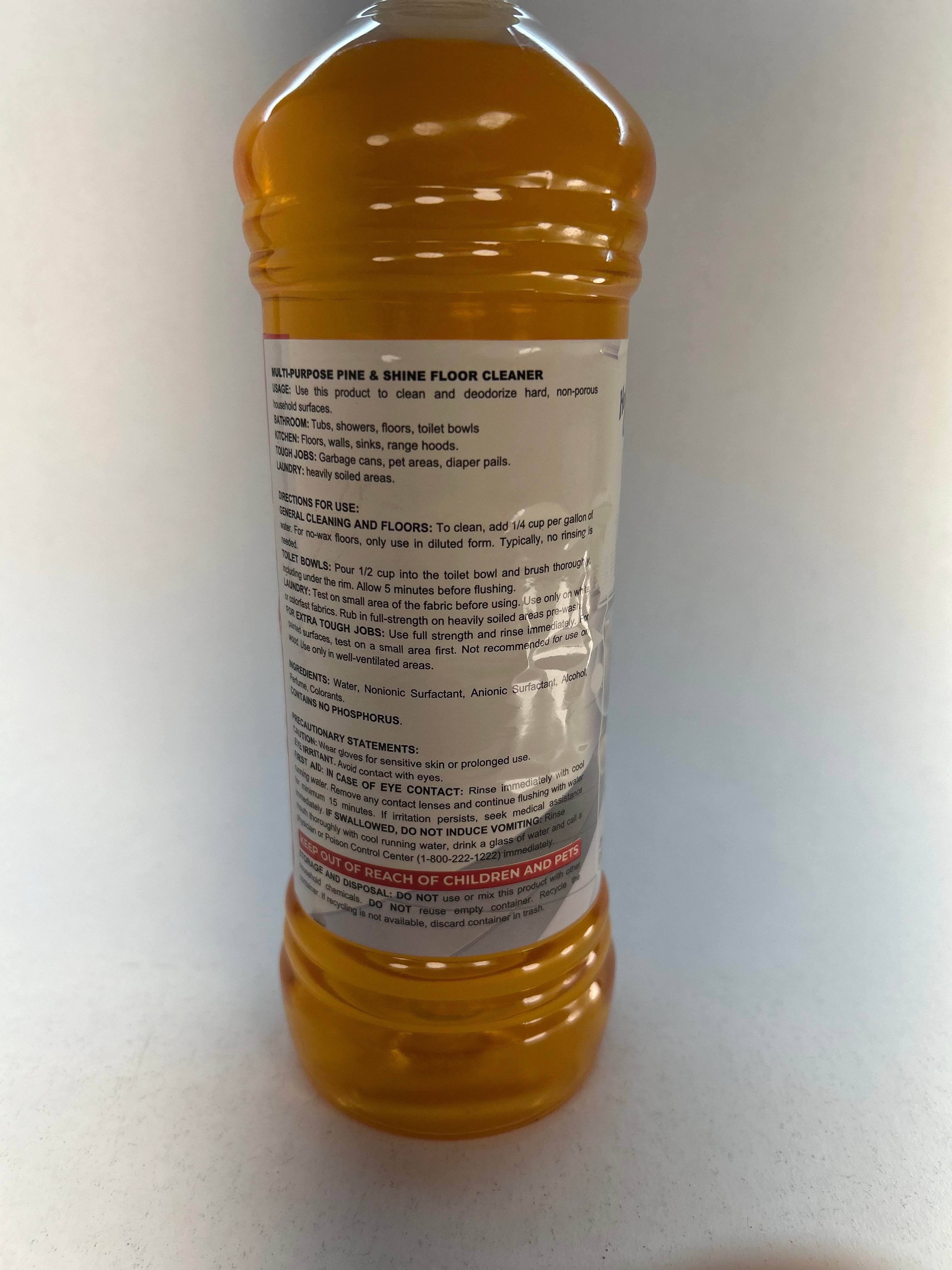 House Care Pine & Shine Floor Cleaner Orange Scent
