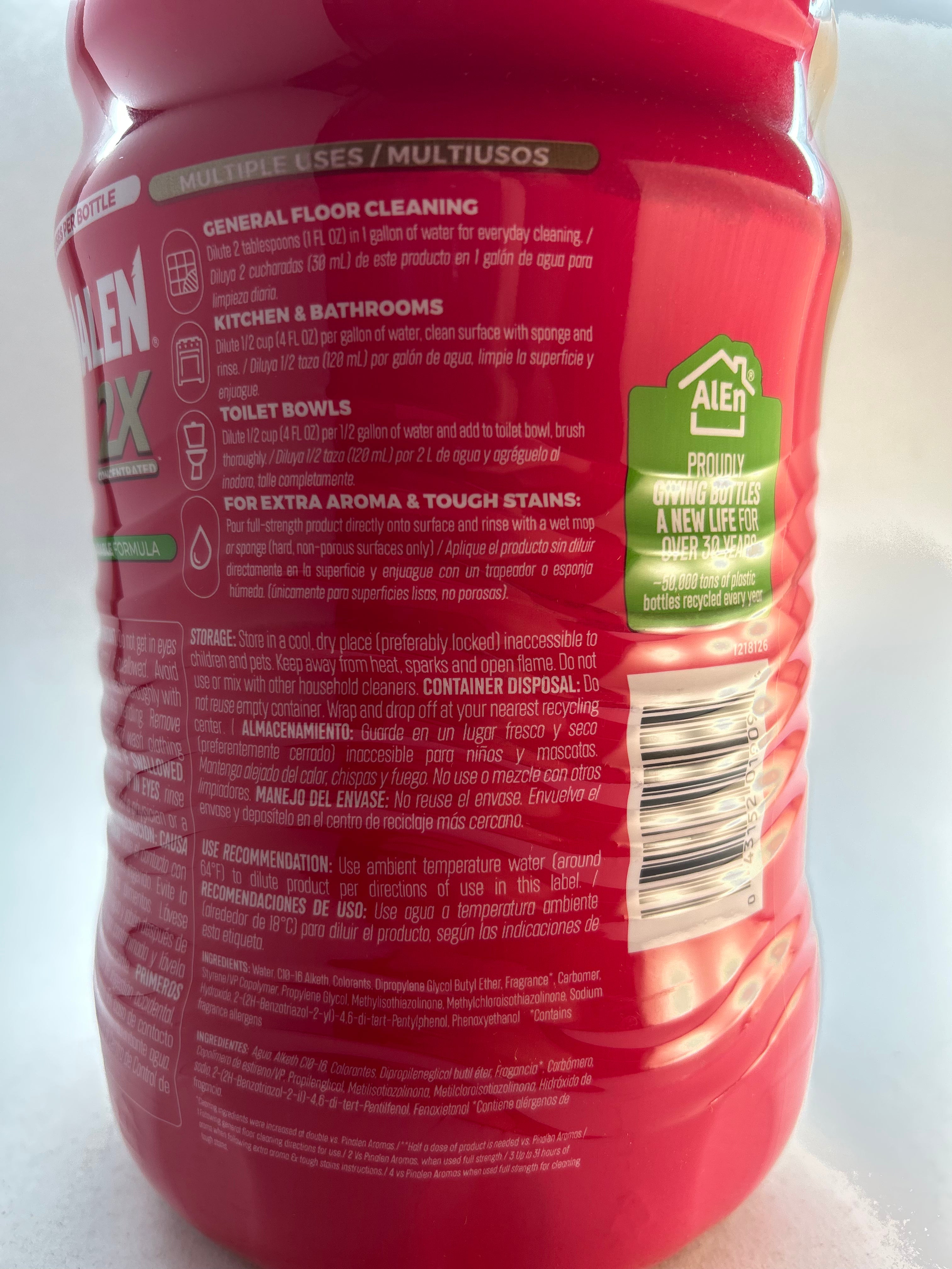 Pinalen Floral Delight Multi-Purpose Cleaner 2x Concentration - 108 fl oz