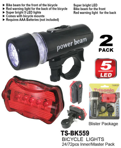 LED Bicycle Lights Set