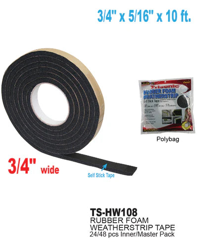 Rubber Foam Weatherstrip
