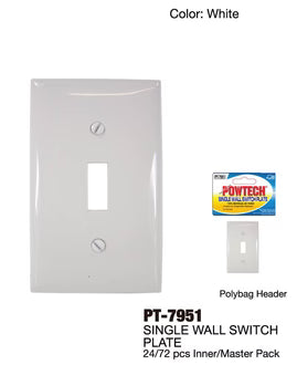 Single Switch UL Wall Plate