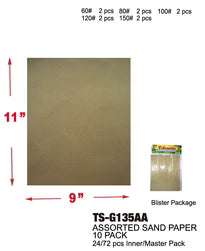 Assorted Sand Paper