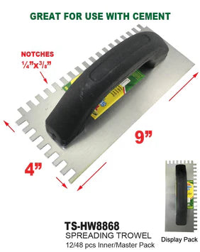 Multipurpose Spreading Trowel w/ Notches