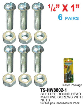 Round Machine Screws (1")